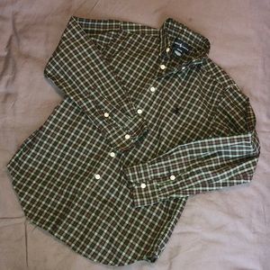 Ralph Lauren L/S Plaid Button Down Oxford S (8-10)
